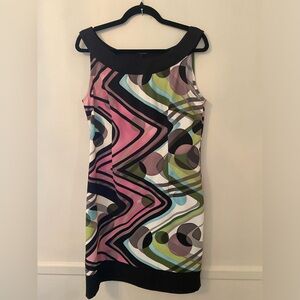 Women’s Dress from Connected -Sleeveless-Multi Color Geometric Design Sz 12